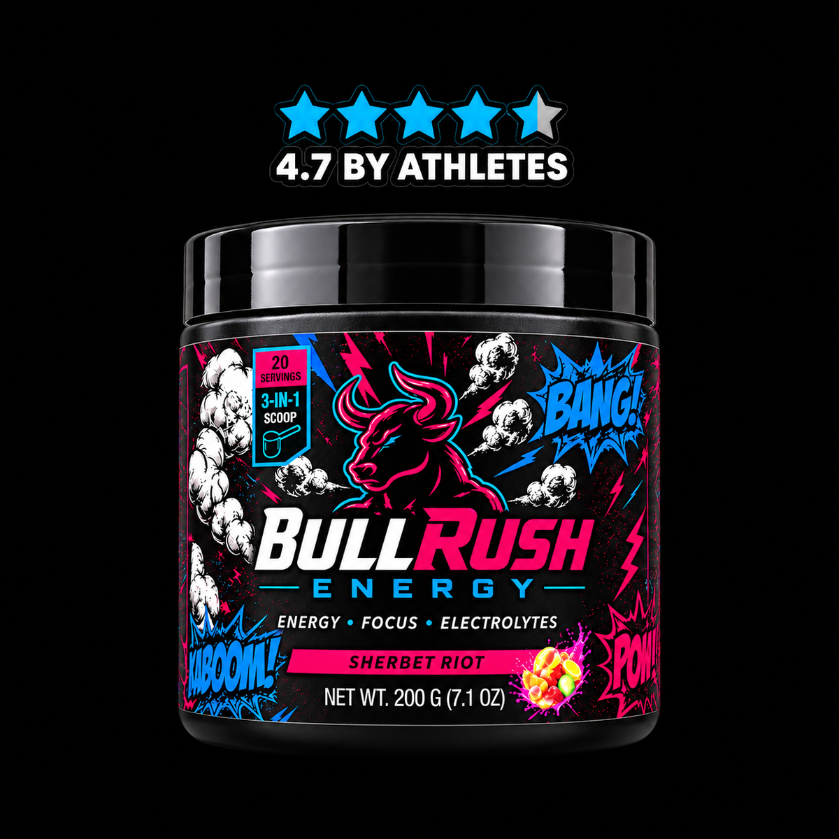 BullRush Energy Sherbet Riot tub