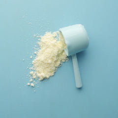 White powder with a scoop